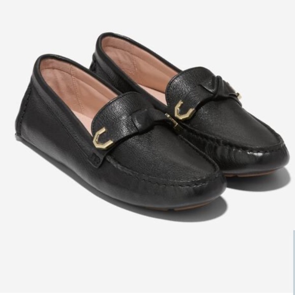Cole Haan Shoes - Cole Haan Women's Evelyn Bow Driver in black leather, size 11